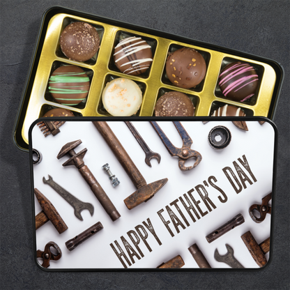Fathers Day Chocolate Gift Box - Chocolate Truffles For Dad - Fathers Day Gift From Daughter - Mardonyx Candy