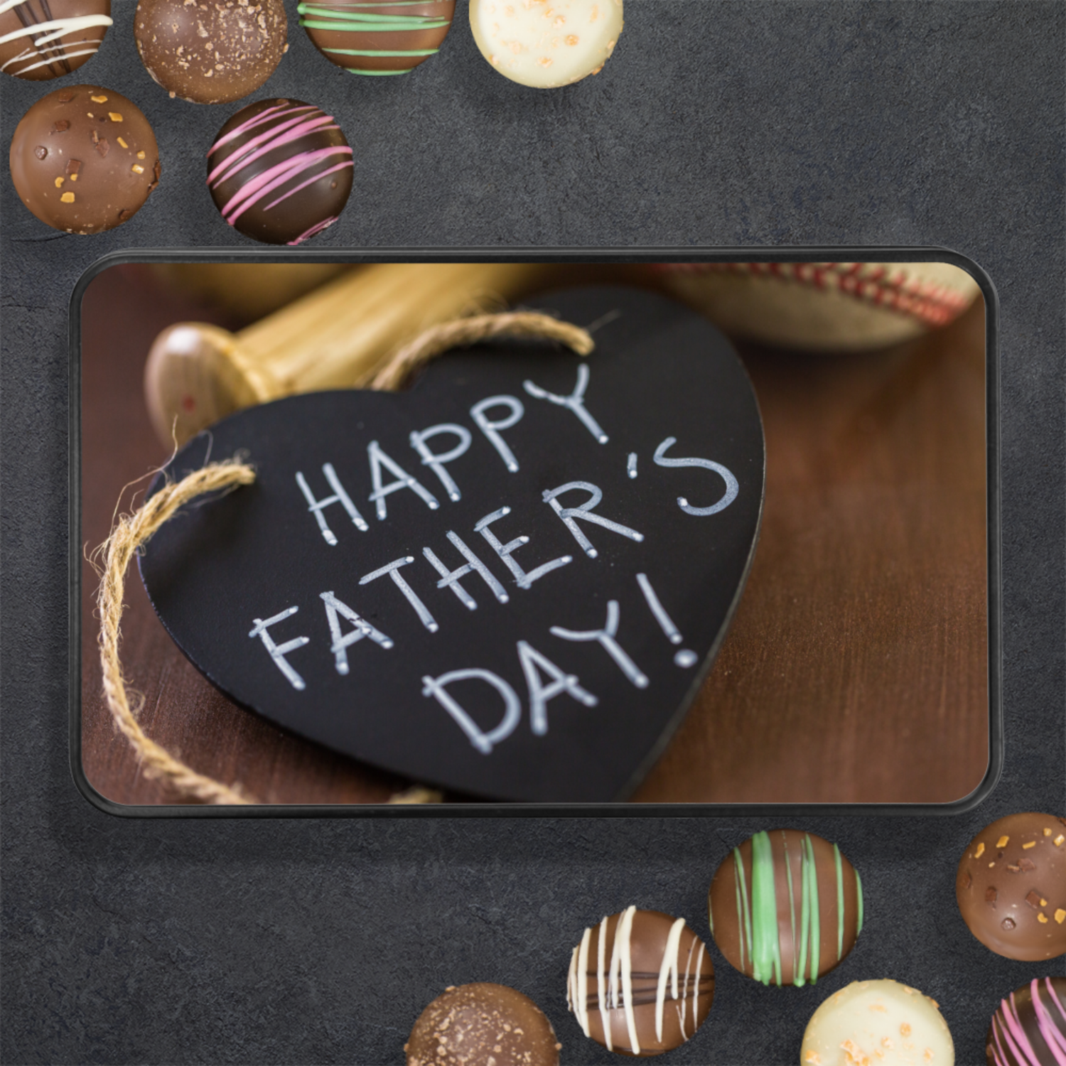 Fathers Day Gift Custom Chocolate Truffle Gift - Chocolate Gift Box for Dad - Gift from Wife - Gift From Daughter - Mardonyx Candy