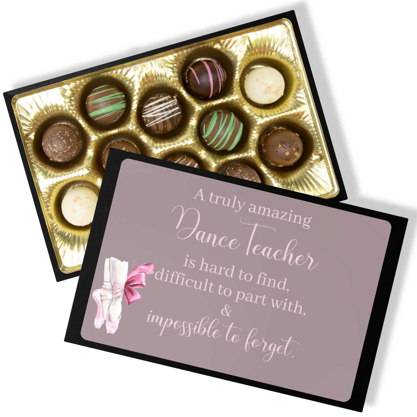 Dance Teacher Gift - Chocolate Gift for Ballet Teacher Chocolate Truffles