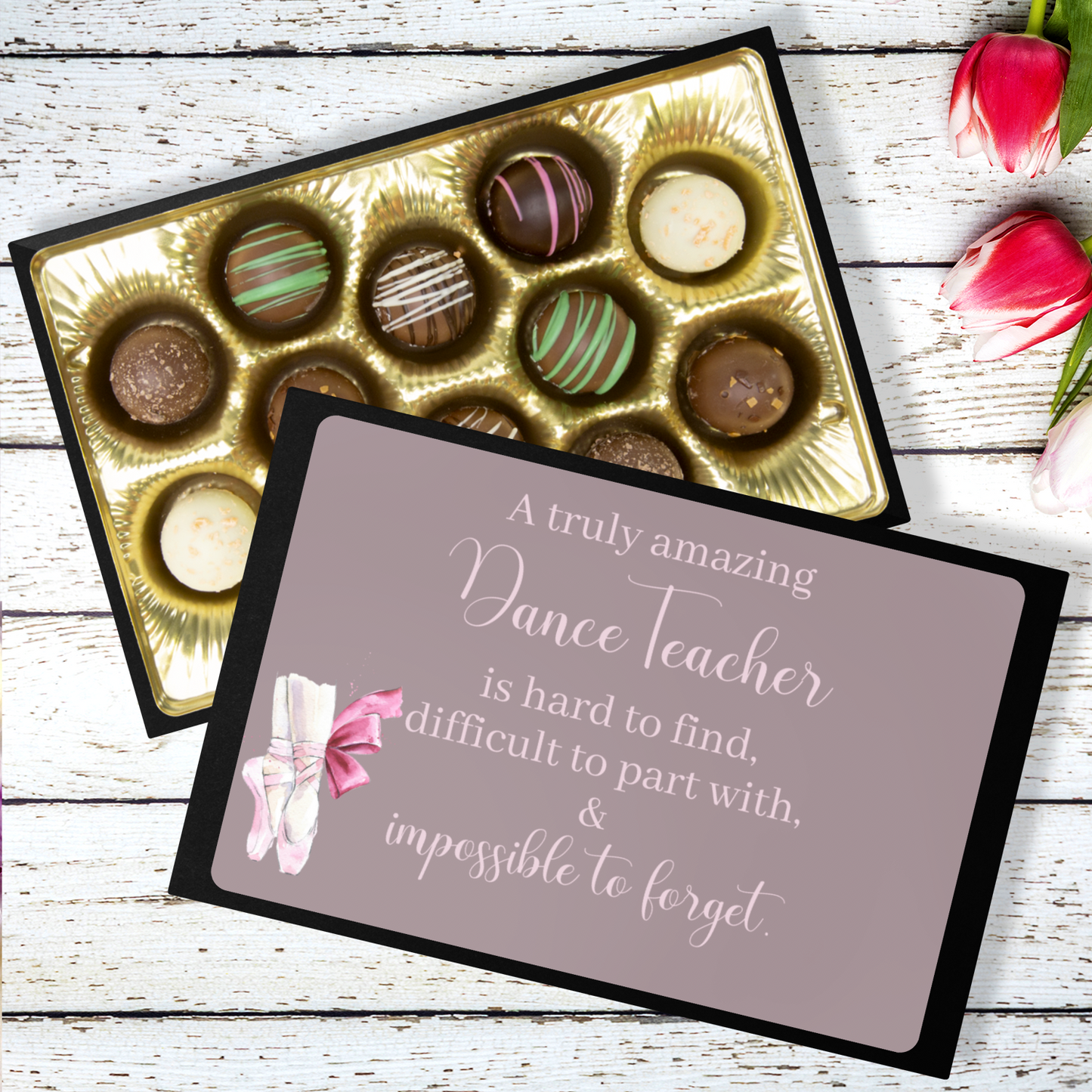 Dance Teacher Gift - Chocolate Gift for Ballet Teacher Chocolate Truffles