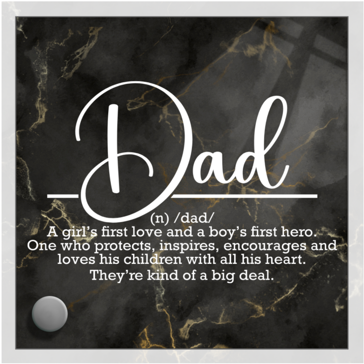 Dad Definition Father's Day Watch Gift With Message Plaque