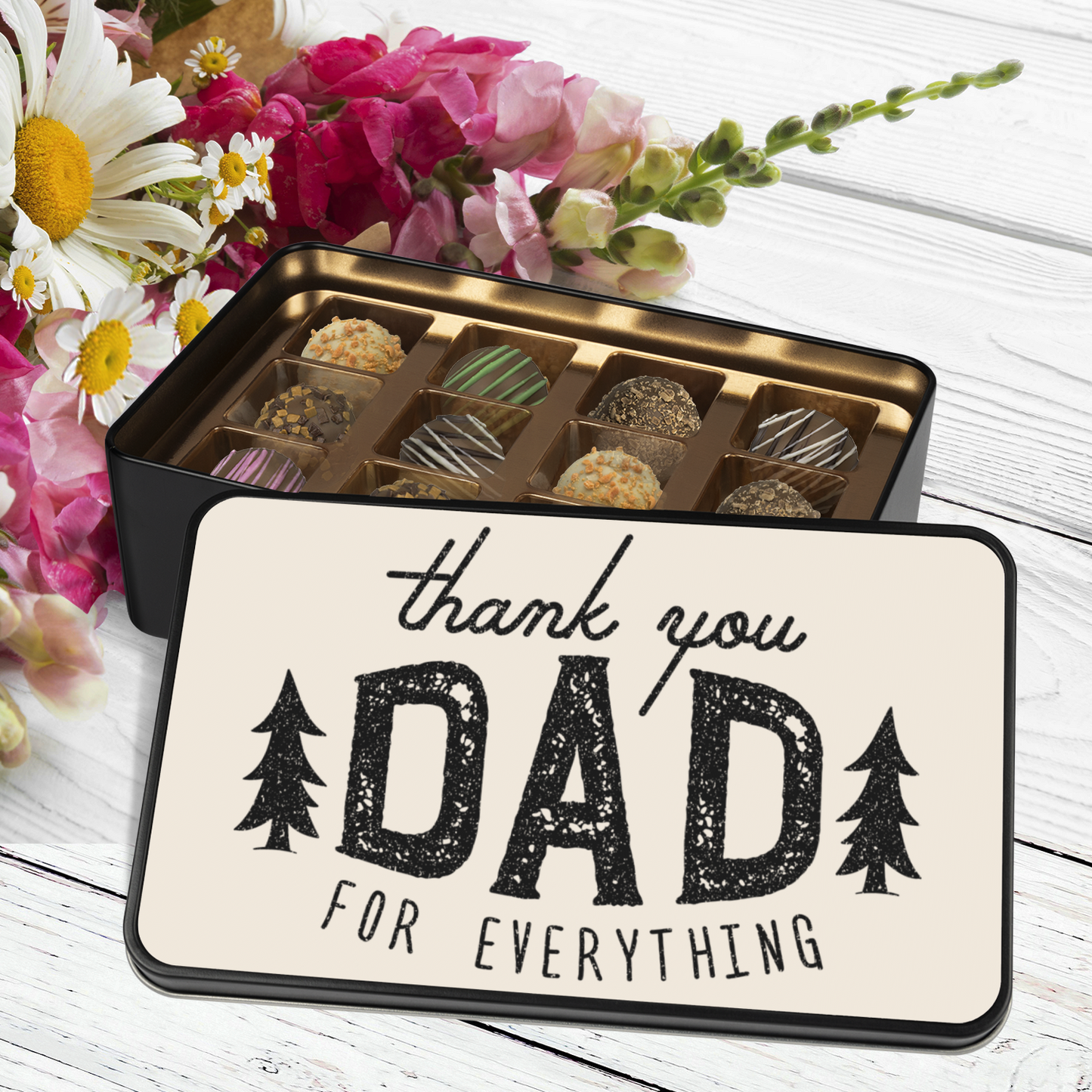 Thank You Dad for Everything Chocolate Truffle Gift Box
