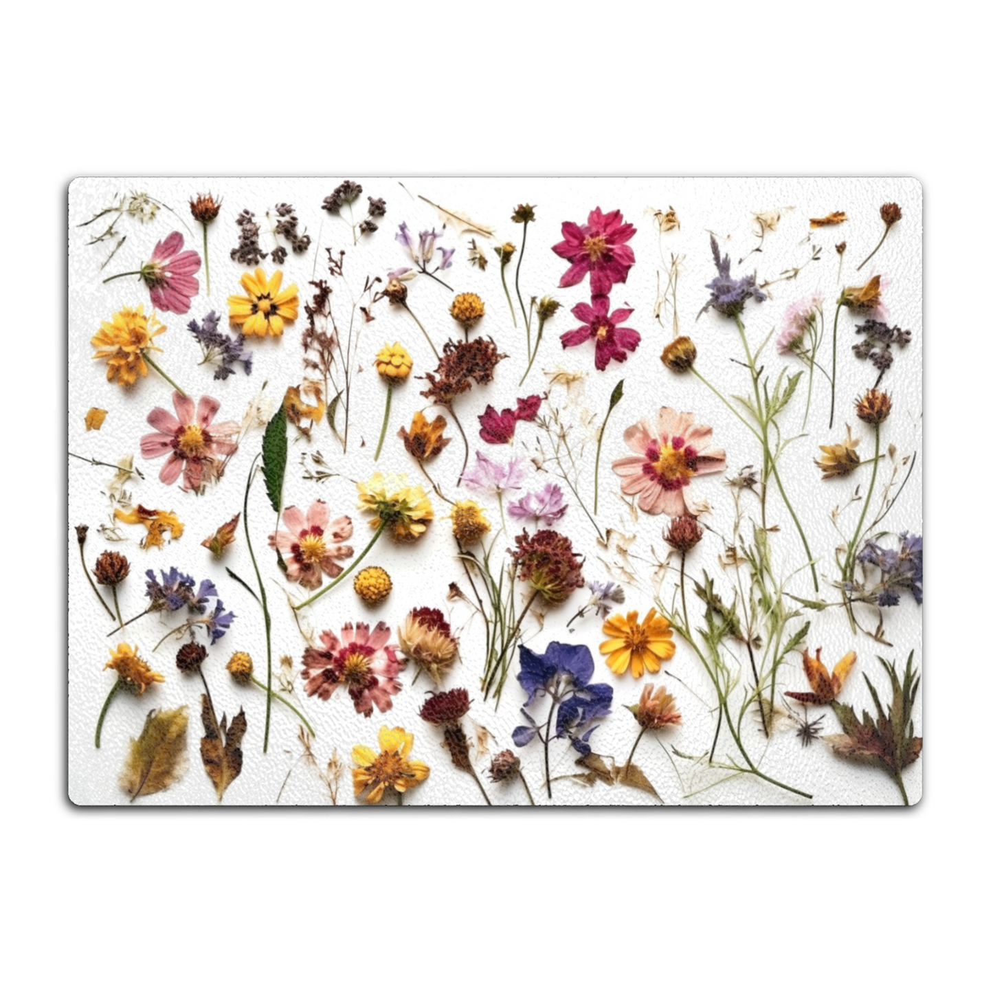 Wildflower Tempered Glass Cutting Board
