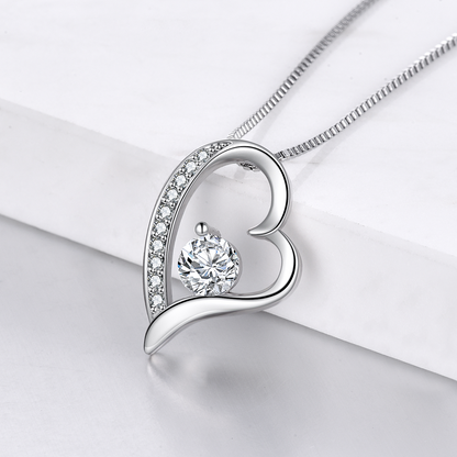 For My Girlfriend Heart Shaped Necklace - Mardonyx Jewelry