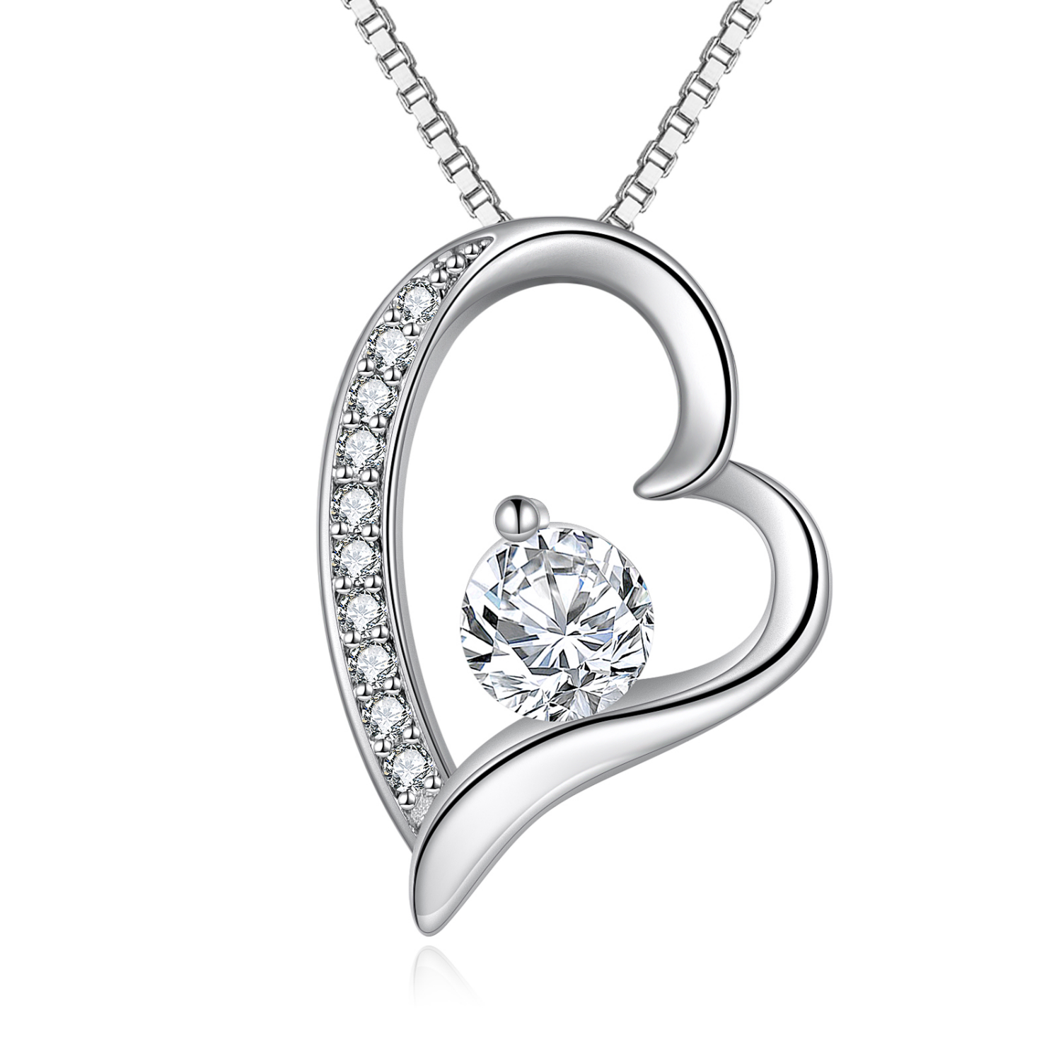 For My Girlfriend Heart Shaped Necklace - Mardonyx Jewelry