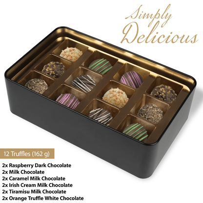Personalized Mother's Day Chocolate Truffles in Keepsake Tin
