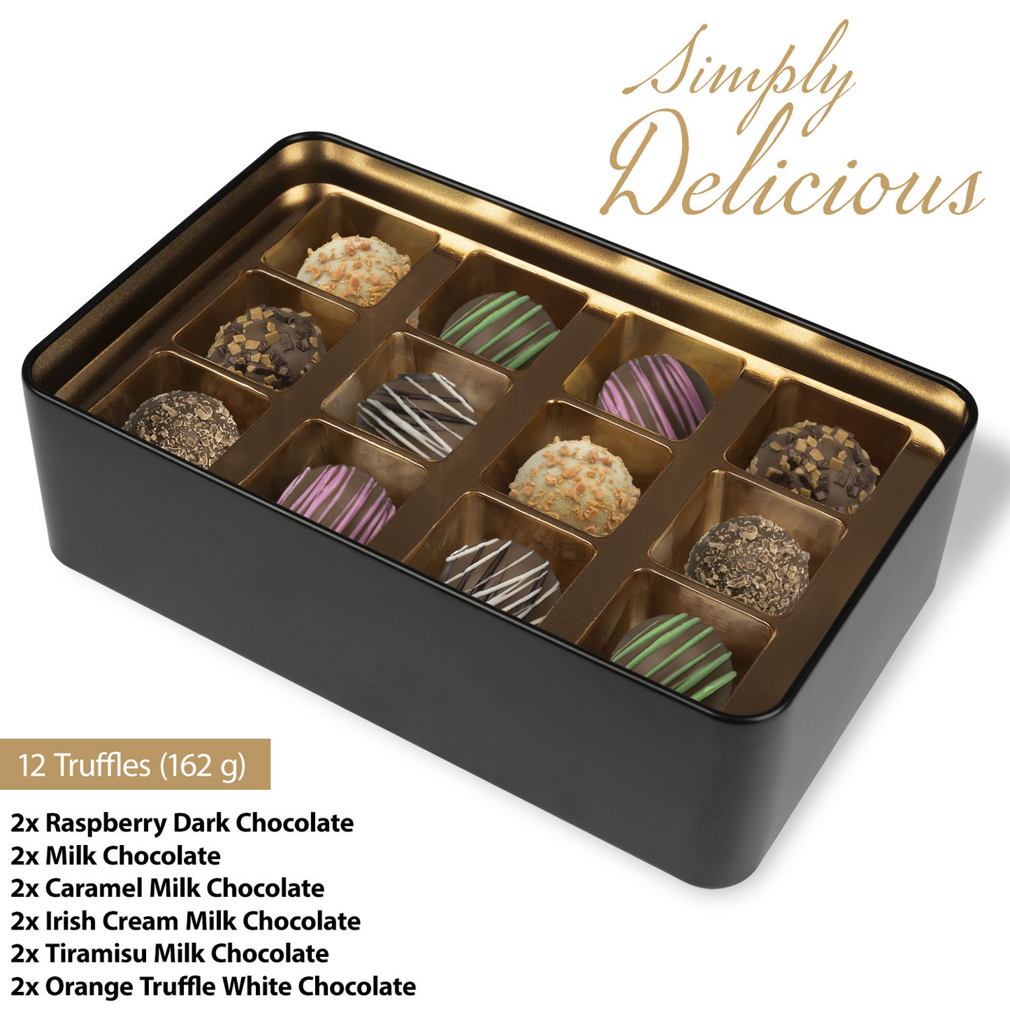 Happy Mother's Day Chocolate Truffles Keepsake Tin, Gift for Mom from Children - Mardonyx Candy