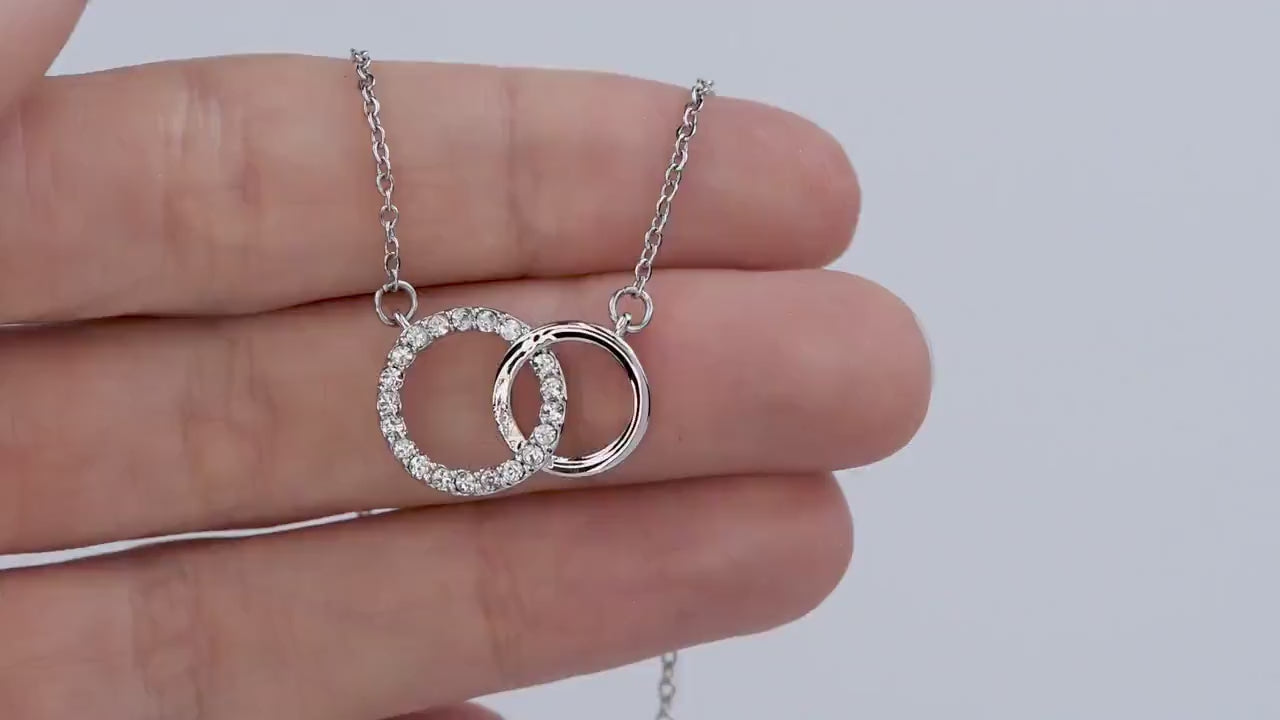 Bridesmaid Pendant Necklace, Gift for Bridesmaid, Wedding Necklace, CZ Crystals, Gift Box