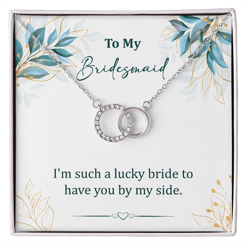 Bridesmaid Pendant Necklace, Gift for Bridesmaid, Wedding Necklace, CZ Crystals, Gift Box - Mardonyx Jewelry