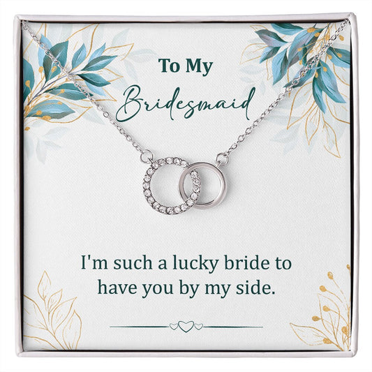 Bridesmaid Pendant Necklace, Gift for Bridesmaid, Wedding Necklace, CZ Crystals, Gift Box - Mardonyx Jewelry
