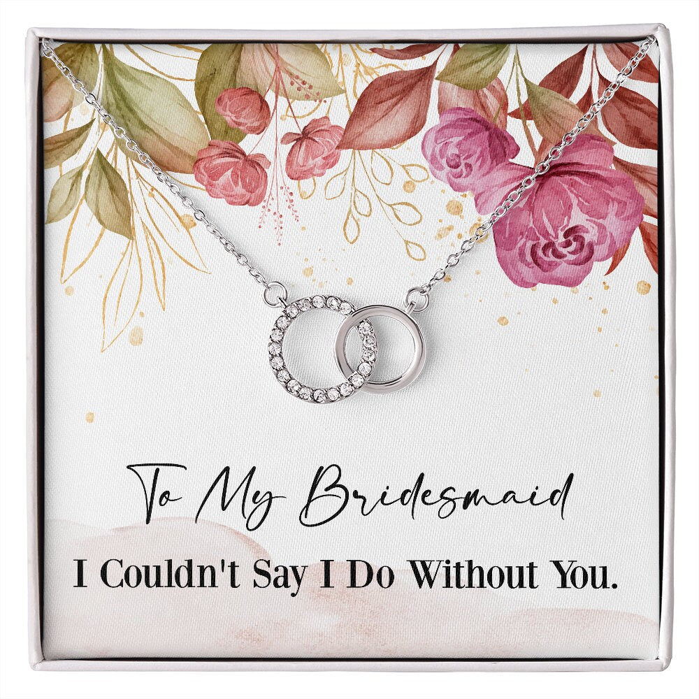 Bridesmaid Pendant Necklace, Gift for Bridesmaid, Wedding Necklace, CZ Crystals, Gift Box - Mardonyx Jewelry