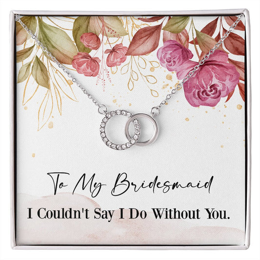 Bridesmaid Pendant Necklace, Gift for Bridesmaid, Wedding Necklace, CZ Crystals, Gift Box - Mardonyx Jewelry