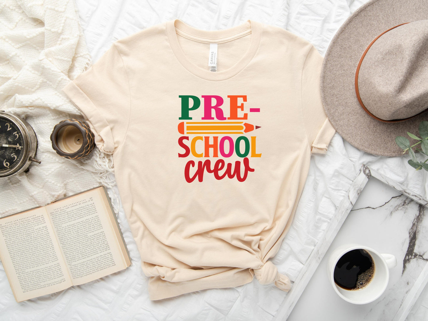 Pre-K Grade Teacher T-Shirt, Pre-School Crew