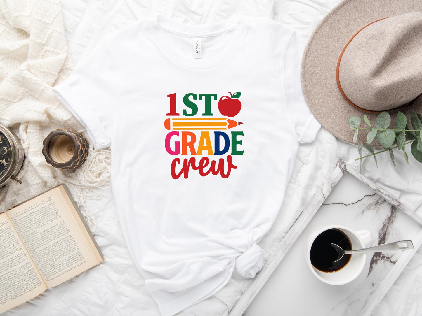 First Grade Teacher T-Shirt, Teacher Grade Gift, 1st Grade Crew Tee, First Grade Tee, 1st Grade Team, Teacher Squad Shirts - Mardonyx T-Shirt White / S