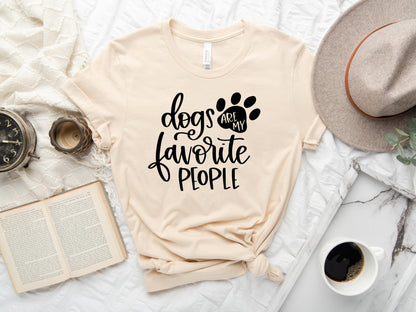 Dogs Are My Favorite People Shirt, Dog Lover Shirt, Dog Shirts, Dog Lover Gift, Dogs Are My Favorite, - Mardonyx T-Shirt Soft Cream / S