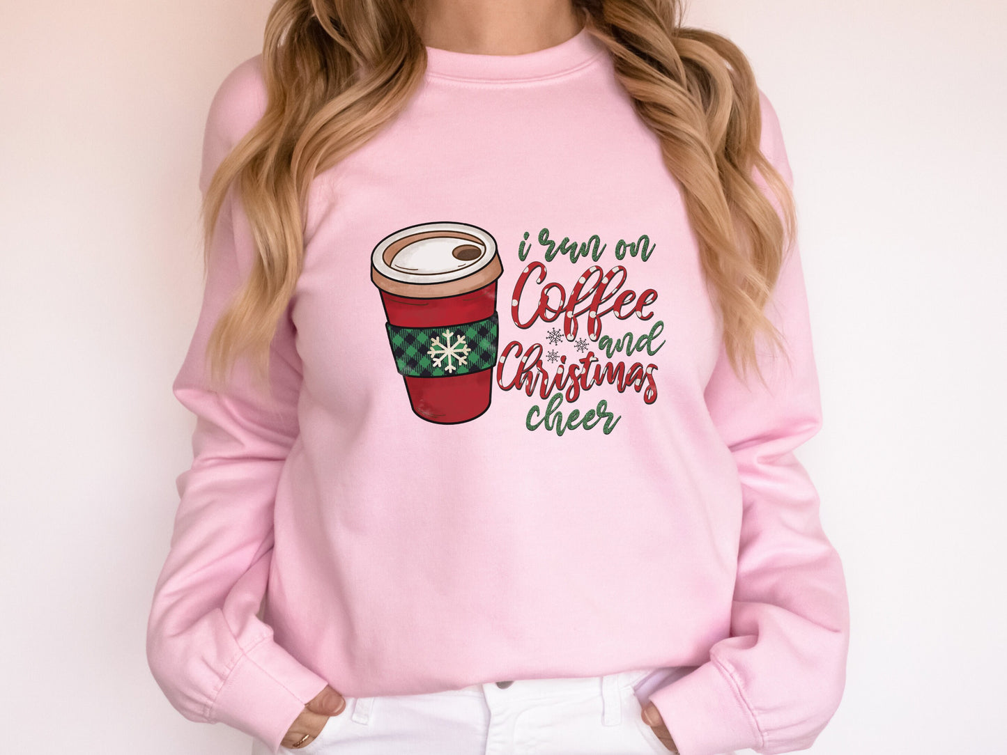 Christmas Coffee Sweatshirt, Christmas Women's Sweatshirt, Christmas Sweater, Christmas Crewneck, Winter Sweatshirt, Holiday Sweatshirt - Mardonyx Sweatshirt Navy / S