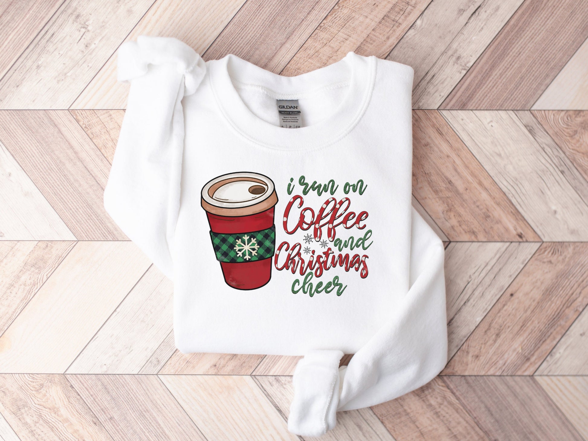 Christmas Coffee Sweatshirt, Christmas Women's Sweatshirt, Christmas Sweater, Christmas Crewneck, Winter Sweatshirt, Holiday Sweatshirt - Mardonyx Sweatshirt Sport Grey / S