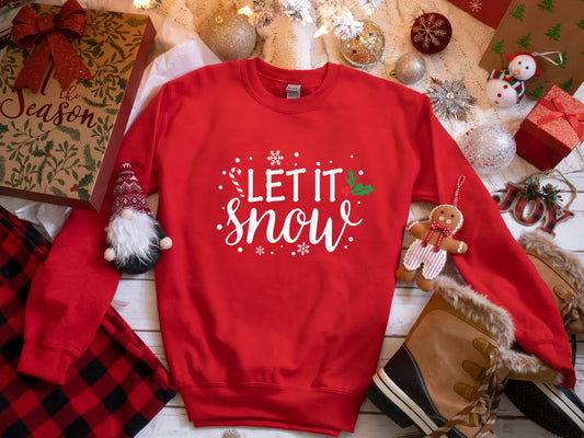 Let It Snow Sweatshirt, Christmas Shirt, Christmas Gift, Let It Snow, Christmas Sweatshirt, Christmas Outfit, Christmas Party Shirt
