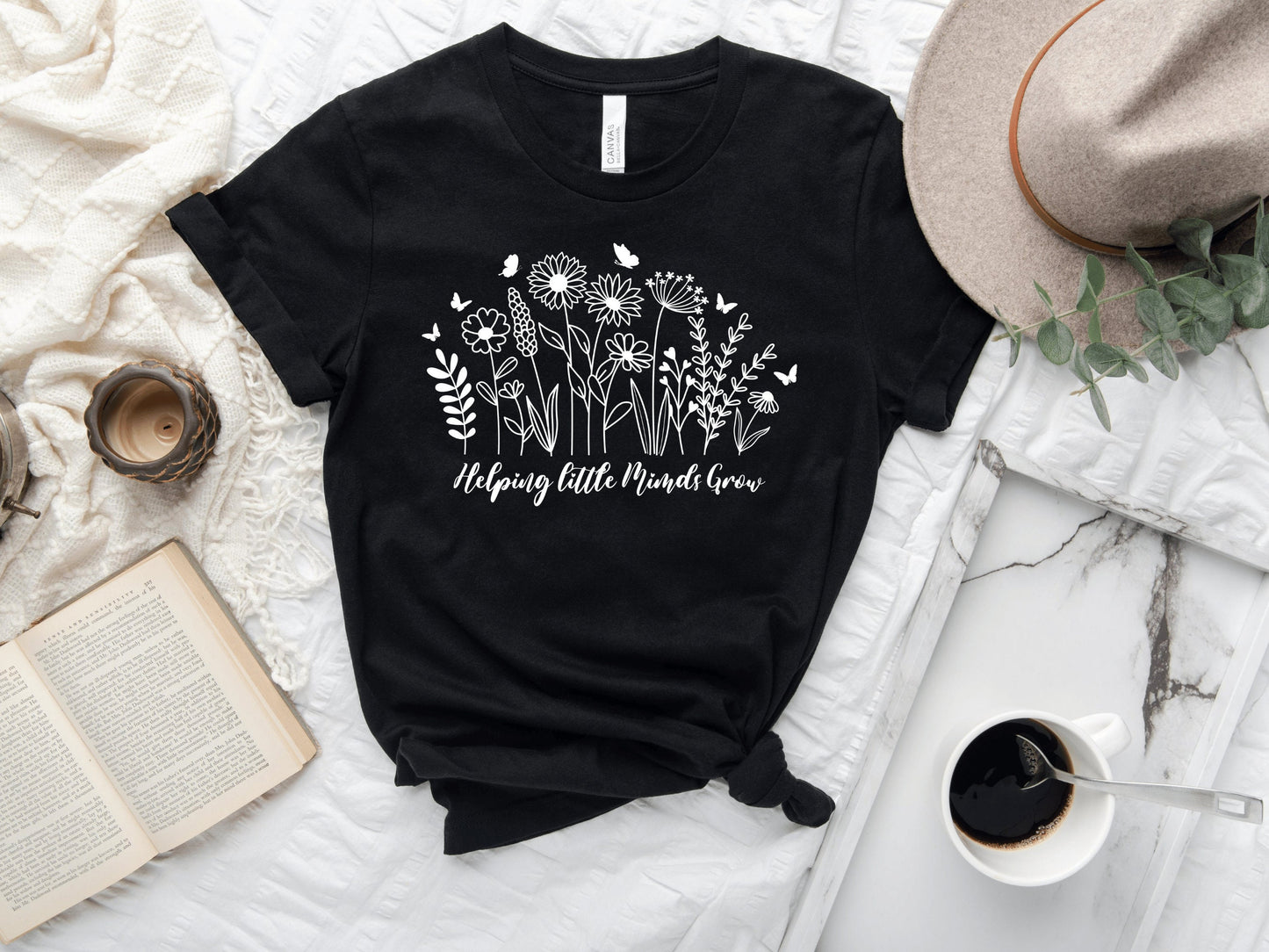 Helping Little Minds Grow Teacher T-Shirt