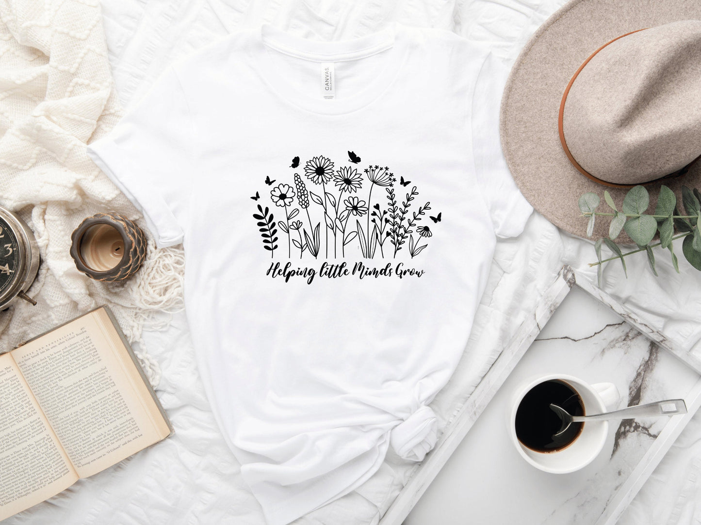 Helping Little Minds Grow Teacher T-Shirt