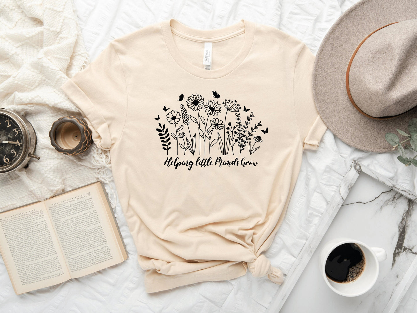 Helping Little Minds Grow Teacher T-Shirt