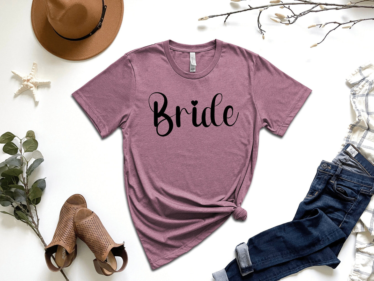 Bride Shirt, Bride to Be Shirt, Bride T-Shirt, T Shirt Bride, Bride Gift Ideas, Bridal Party Ideas, Bachelorette Party Shirt, Bride Tee - Mardonyx T-Shirt Heather Prism Lilac / S