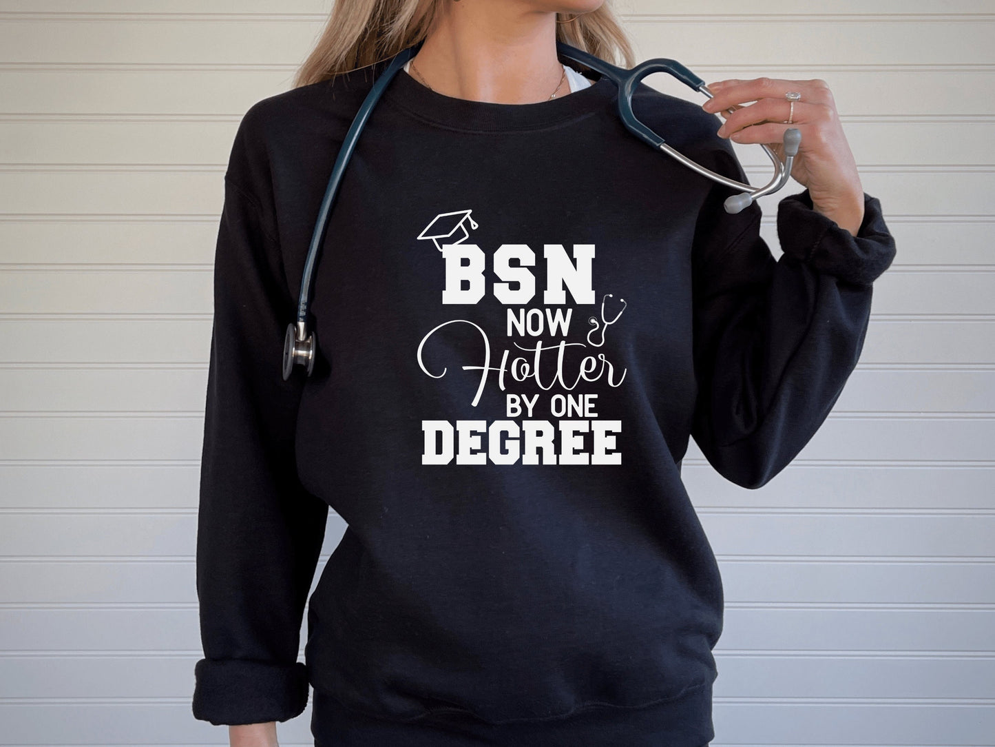 Bachelor Degree Nurse Shirt, BSN Shirt, BSN Sweatshirt - Mardonyx Sweatshirt Black / S