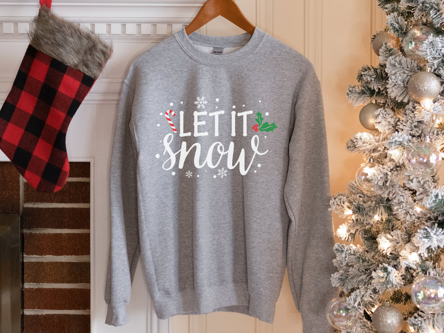 Let It Snow Sweatshirt, Christmas Shirt, Christmas Gift, Let It Snow, Christmas Sweatshirt, Christmas Outfit, Christmas Party Shirt