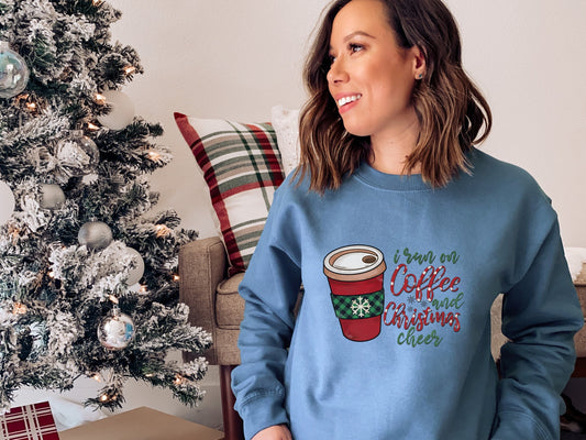 Christmas Coffee Sweatshirt, Christmas Women's Sweatshirt, Christmas Sweater, Christmas Crewneck, Winter Sweatshirt, Holiday Sweatshirt - Mardonyx Sweatshirt