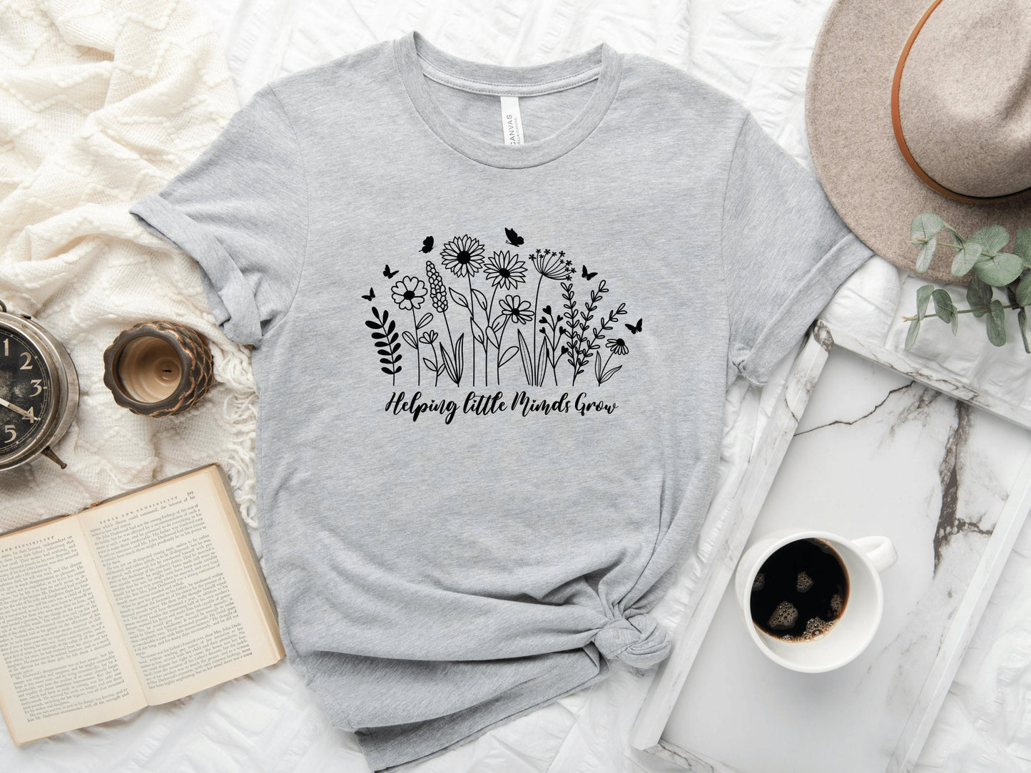 Helping Little Minds Grow Teacher T-Shirt