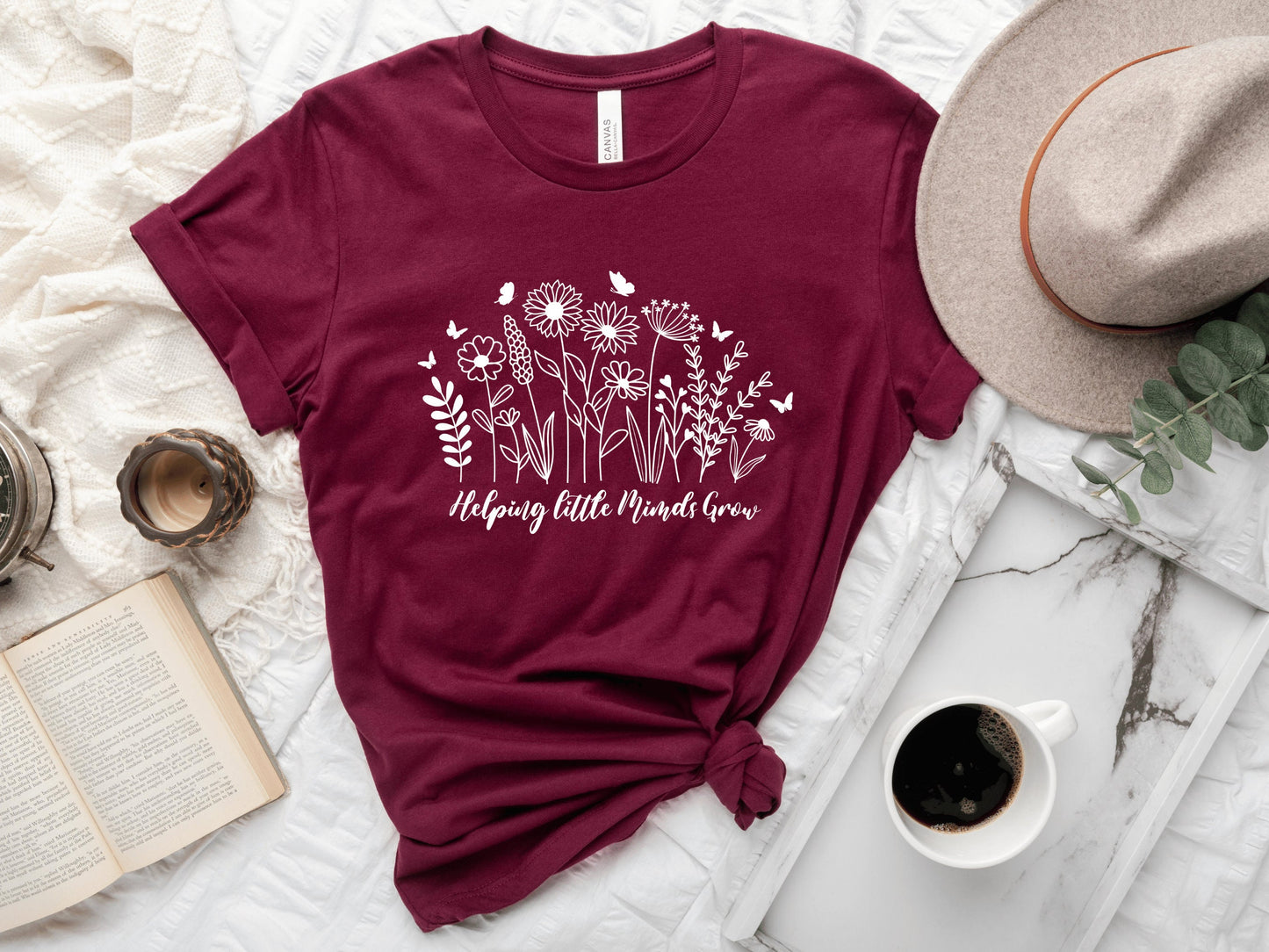 Helping Little Minds Grow Teacher T-Shirt