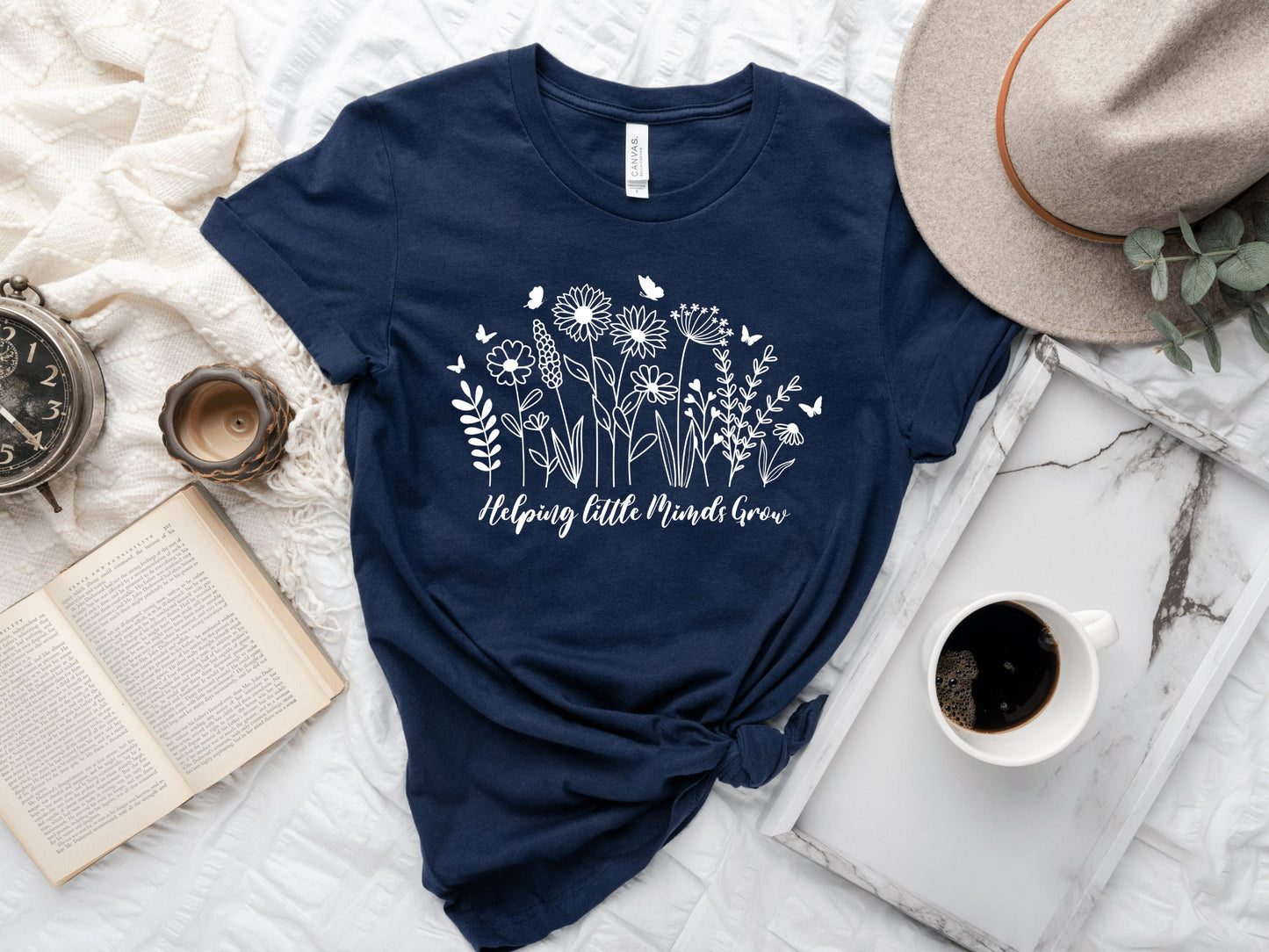 Helping Little Minds Grow Teacher T-Shirt