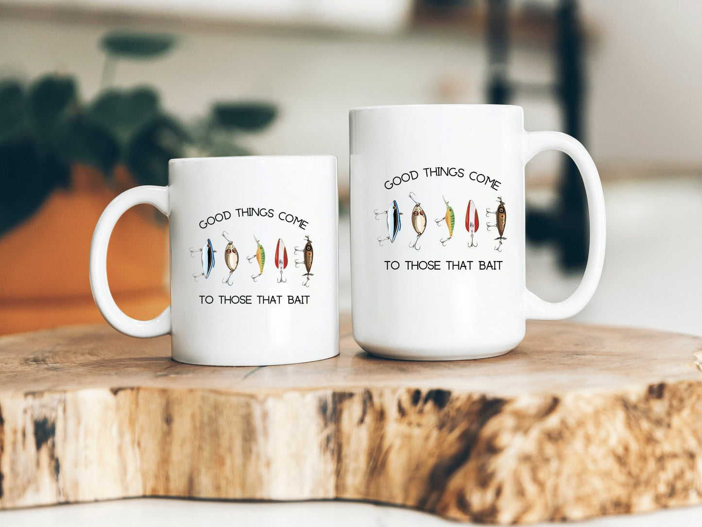 Fishing Gifts for Men, Good Things Come to Those That Bait Mug, Fishing Gift Mug, Fishing Gifts, Fishing Lure, Vintage Fishing Lure Mug,