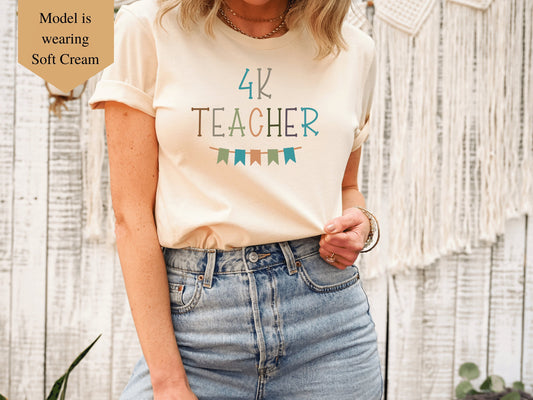 4K Teacher Shirt, 4K Lead Teacher, Four Year Old Kindergarten Teacher Shirt - Mardonyx T-Shirt