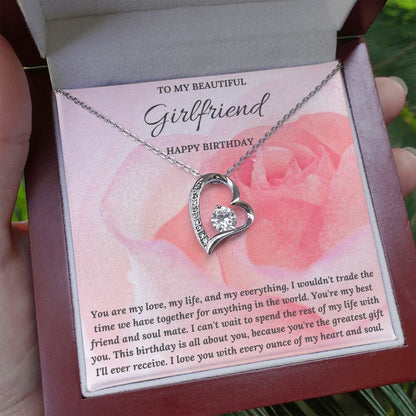Girlfriend Birthday Gift, Happy Birthday Pendant Necklace, Birthday Gift for Girlfriend, Girlfriend Birthday, Girlfriend Necklace - Mardonyx Jewelry
