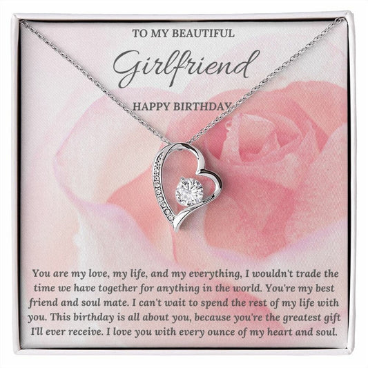 Girlfriend Birthday Gift, Happy Birthday Pendant Necklace, Birthday Gift for Girlfriend, Girlfriend Birthday, Girlfriend Necklace - Mardonyx Jewelry