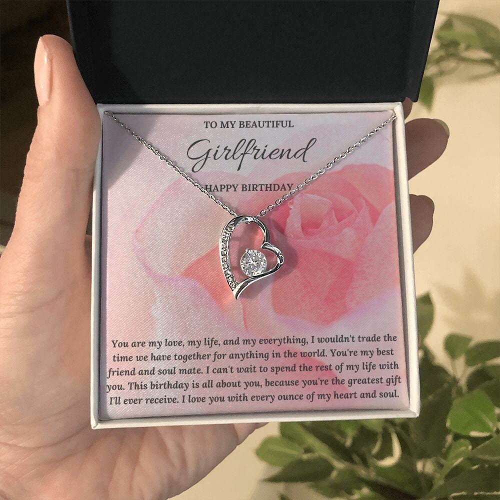 Girlfriend Birthday Gift, Happy Birthday Pendant Necklace, Birthday Gift for Girlfriend, Girlfriend Birthday, Girlfriend Necklace - Mardonyx Jewelry
