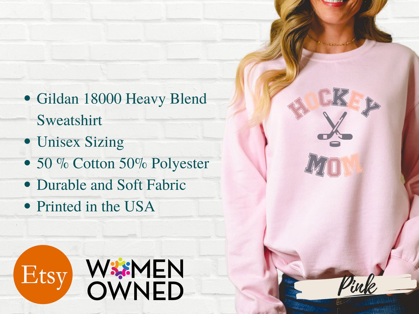 Hockey Mom Sweatshirt,Hockey Mom Crewneck Sweatshirt, Sweatshirt for Mom,Mom Hockey Shirt, Hockey Mom Shirt, Mothers Day Gift for Hockey Mom