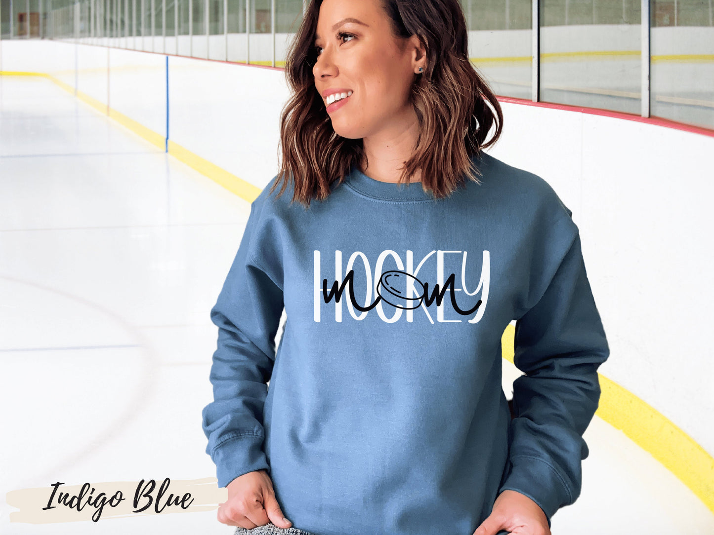 Hockey Mom Crewneck Sweatshirt for Mom Hockey Shirt Mom T Shirt for Women Hockey Mom Tshirt Mothers Day Gift for Hockey Mom Shirt