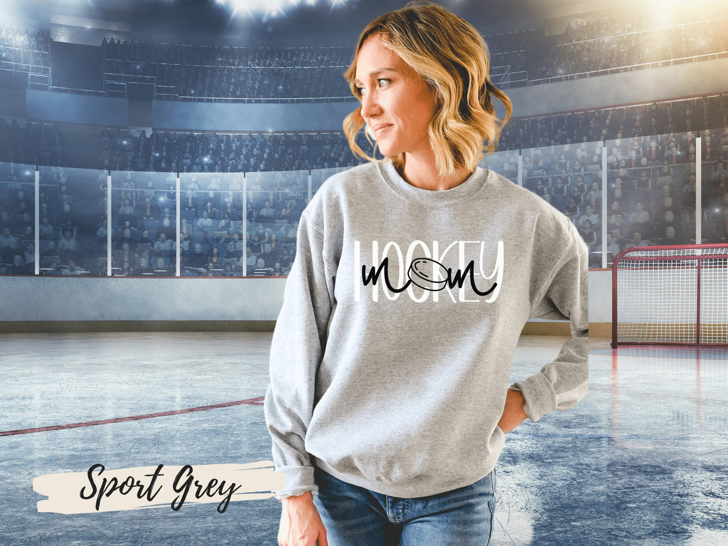 Hockey Mom Crewneck Sweatshirt for Mom Hockey Shirt Mom T Shirt for Women Hockey Mom Tshirt Mothers Day Gift for Hockey Mom Shirt