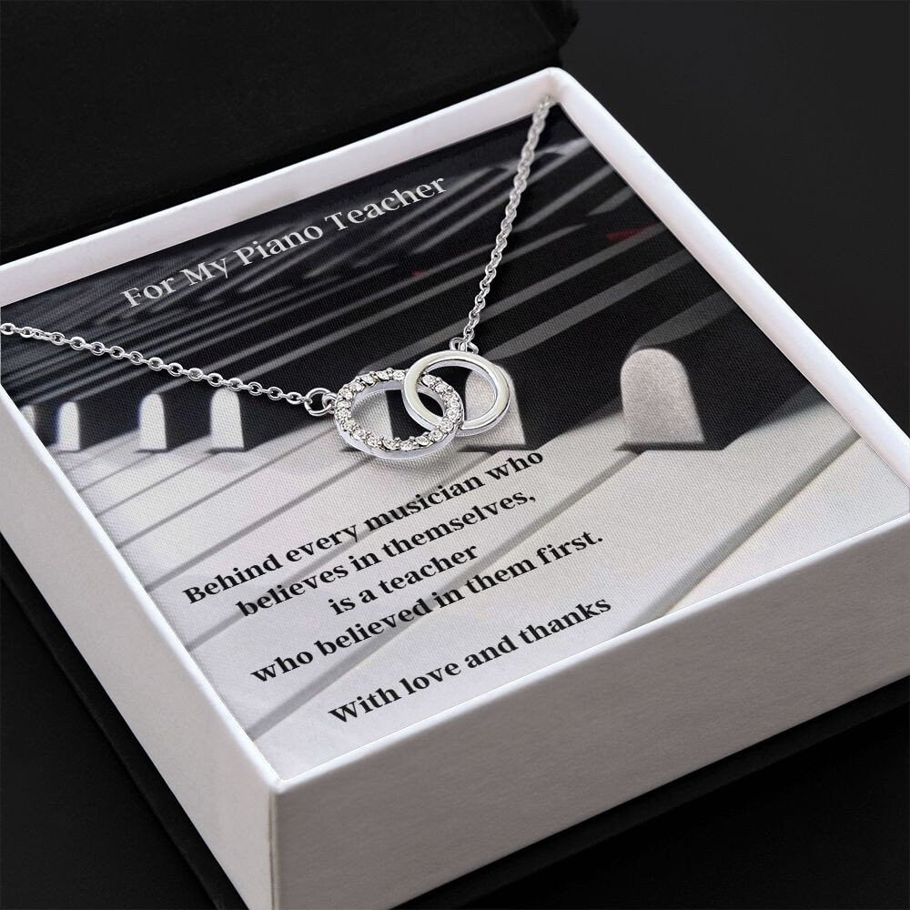 Piano Teacher Gift Necklace, Music Teacher Gift, Piano Teacher Gifts, Gift for Piano Teacher, Christmas Gift for Piano Teacher