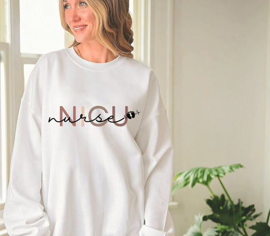 Nurse Sweatshirt, NICU Nurse Crewneck Sweatshirt for Neonatal ICU Shirt, nicu Nurse Sweatshirt,Nurse Sweater,Nurse Gift, Nurse Appreciation