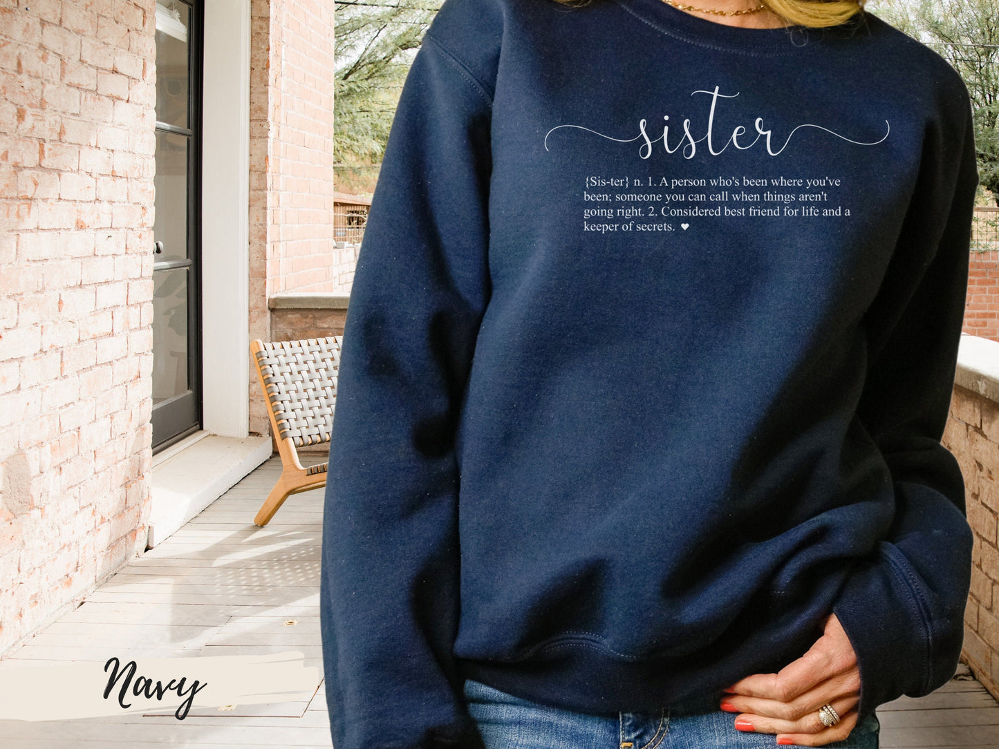 Gift for Sister from Sister, Sister Definition Sweatshirt, Best friend Sister Sweatshirt, Sister Gift,Birthday Gift for Sister