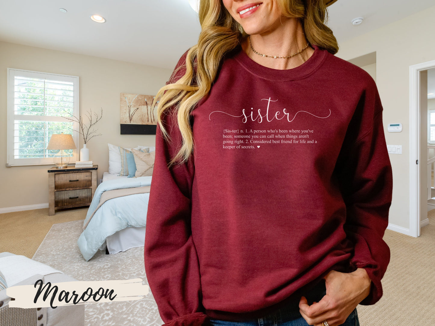 Gift for Sister from Sister, Sister Definition Sweatshirt, Best friend Sister Sweatshirt, Sister Gift,Birthday Gift for Sister