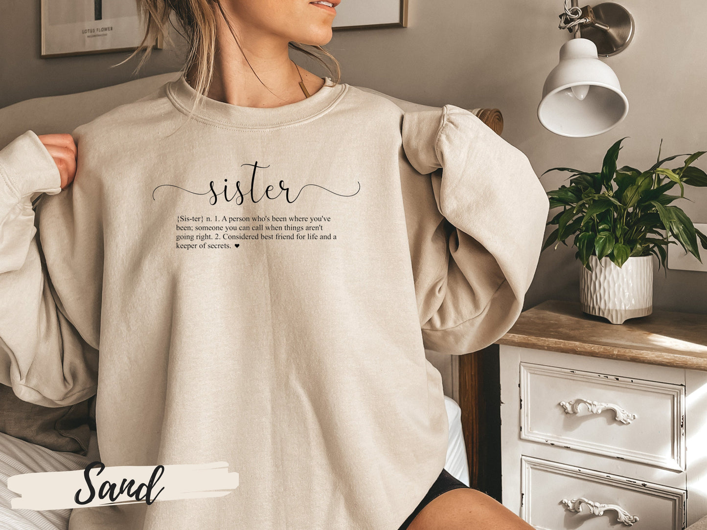 Gift for Sister from Sister, Sister Definition Sweatshirt, Best friend Sister Sweatshirt, Sister Gift,Birthday Gift for Sister