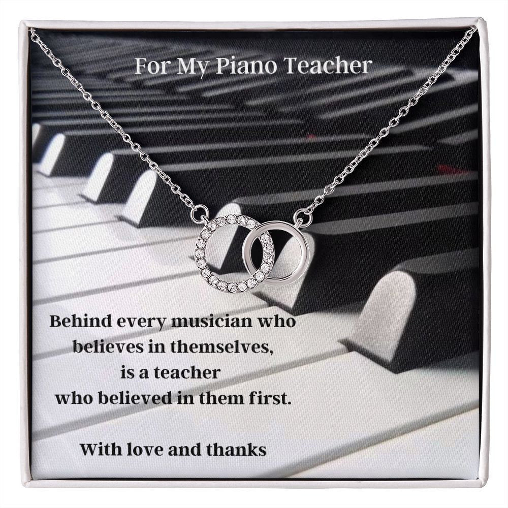Piano Teacher Gift Necklace, Music Teacher Gift, Piano Teacher Gifts, Gift for Piano Teacher, Christmas Gift for Piano Teacher