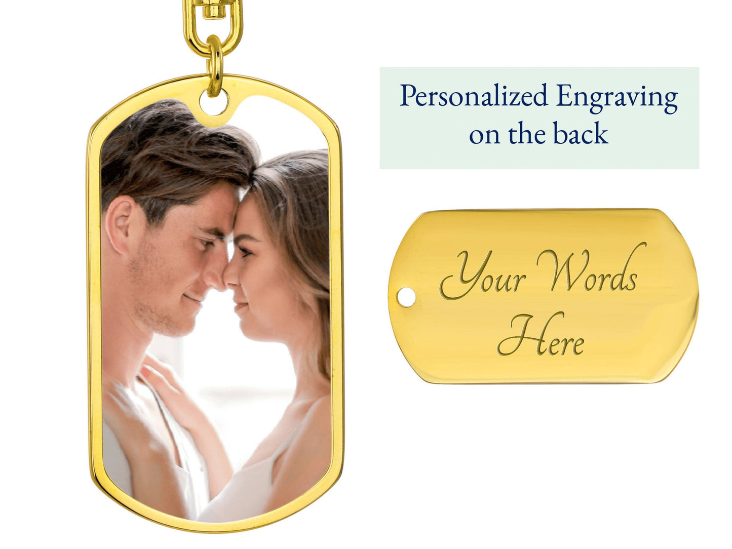Personalized Photo Keychain, Custom Photo Keychain, Photo Keychain Engraved, Photograph Keychain, Personalized Picture Keychain