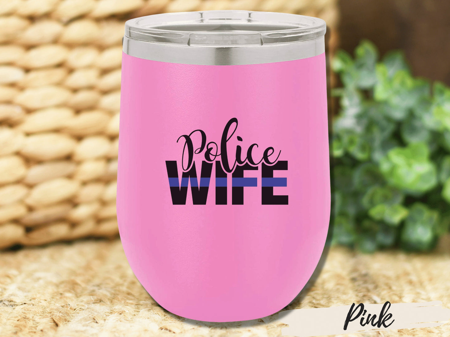 Police Wife Insulated Tumbler, Police Wife Gift, Police Wife Mug