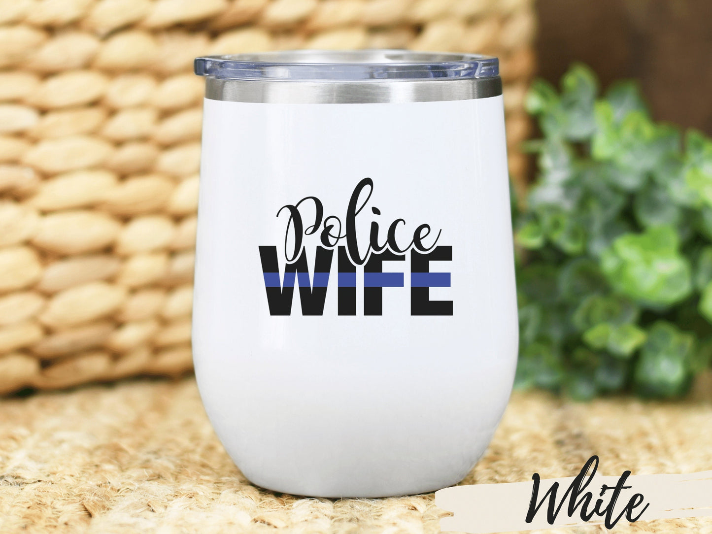 Police Wife Insulated Tumbler, Police Wife Gift, Police Wife Mug