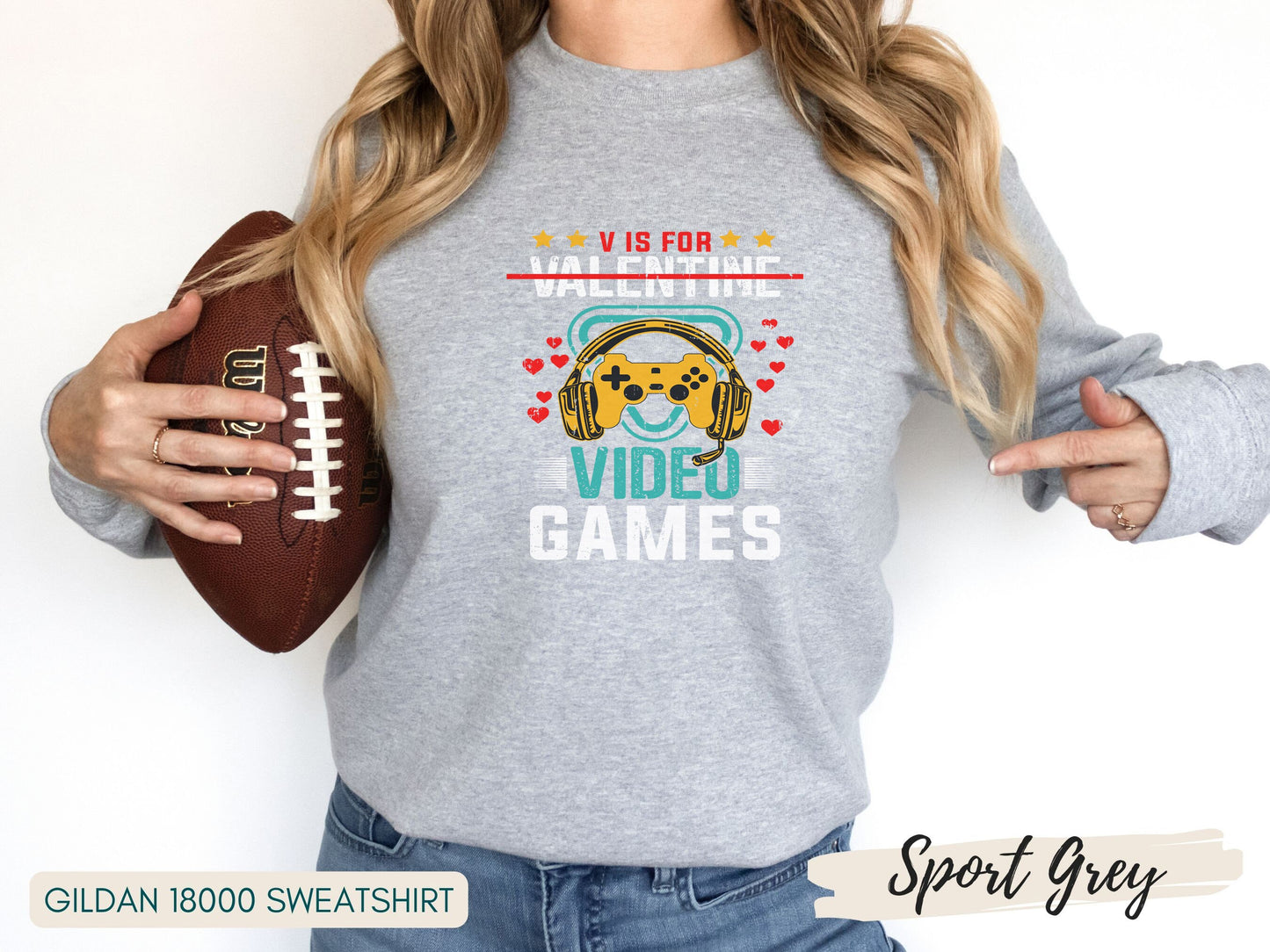 Video Games Gift, Video Game Shirt, V is For Video Games Funny Valentines Day Shirt T-Shirt, Video Game Valentine Shirt